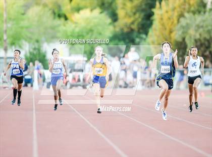 Thumbnail 3 in AIA Track & Field Preliminaries D3 & D4 (Girls 200 Meter Dash) photogallery.