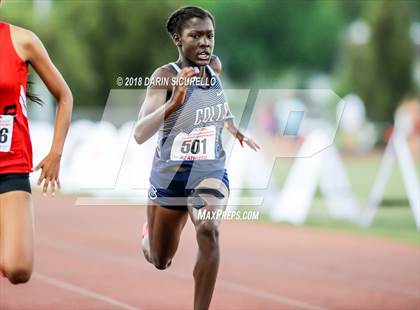 Thumbnail 1 in AIA Track & Field Preliminaries D3 & D4 (Girls 200 Meter Dash) photogallery.