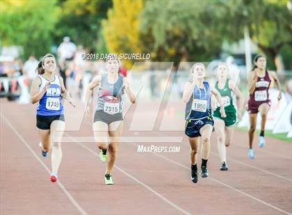 Thumbnail 2 in AIA Track & Field Preliminaries D3 & D4 (Girls 200 Meter Dash) photogallery.