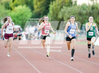 Thumbnail 1 in AIA Track & Field Preliminaries D3 & D4 (Girls 200 Meter Dash) photogallery.