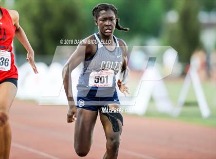 Thumbnail 2 in AIA Track & Field Preliminaries D3 & D4 (Girls 200 Meter Dash) photogallery.