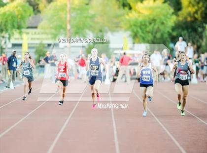 Thumbnail 2 in AIA Track & Field Preliminaries D3 & D4 (Girls 200 Meter Dash) photogallery.