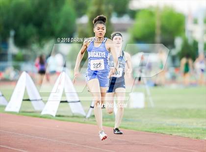 Thumbnail 3 in AIA Track & Field Preliminaries D3 & D4 (Girls 200 Meter Dash) photogallery.