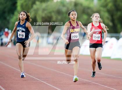 Thumbnail 2 in AIA Track & Field Preliminaries D3 & D4 (Girls 200 Meter Dash) photogallery.
