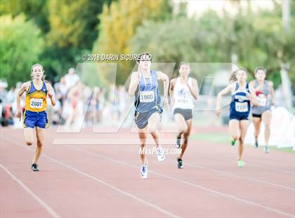 Thumbnail 1 in AIA Track & Field Preliminaries D3 & D4 (Girls 200 Meter Dash) photogallery.
