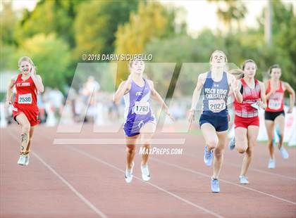 Thumbnail 2 in AIA Track & Field Preliminaries D3 & D4 (Girls 200 Meter Dash) photogallery.