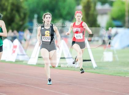 Thumbnail 3 in AIA Track & Field Preliminaries D3 & D4 (Girls 200 Meter Dash) photogallery.