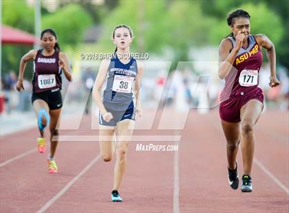 Thumbnail 1 in AIA Track & Field Preliminaries D3 & D4 (Girls 200 Meter Dash) photogallery.