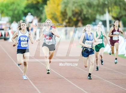 Thumbnail 3 in AIA Track & Field Preliminaries D3 & D4 (Girls 200 Meter Dash) photogallery.