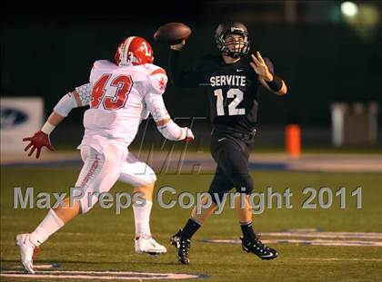 Thumbnail 1 in Orange Lutheran vs. Servite photogallery.