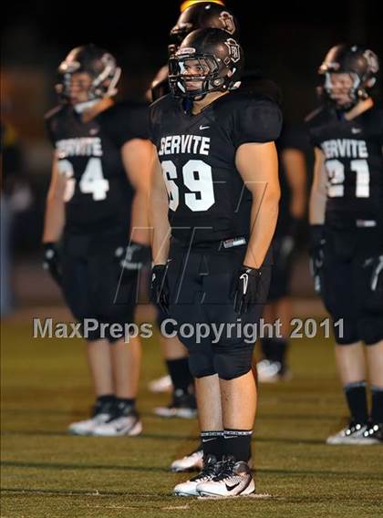 Thumbnail 1 in Orange Lutheran vs. Servite photogallery.