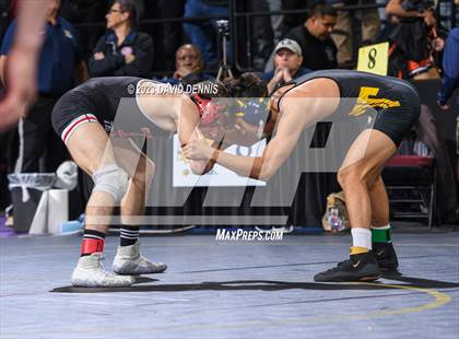 Thumbnail 1 in CIF State Wrestling Championships Boys (Round One) photogallery.