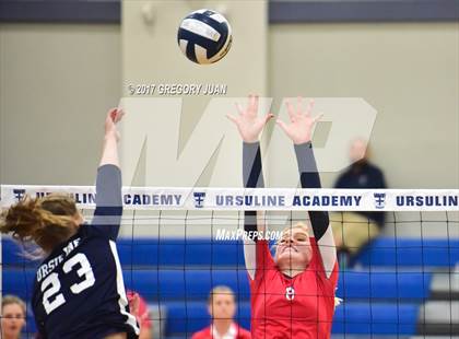 Thumbnail 1 in Notre Dame @ Ursuline Academy (Catholic League Tournament) photogallery.