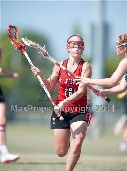 Thumbnail 2 in St. John's v Hockaday (D1 TGHSLL State Semifinal) photogallery.