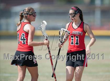 Thumbnail 2 in St. John's v Hockaday (D1 TGHSLL State Semifinal) photogallery.