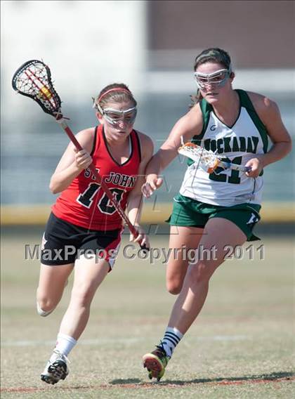 Thumbnail 3 in St. John's v Hockaday (D1 TGHSLL State Semifinal) photogallery.
