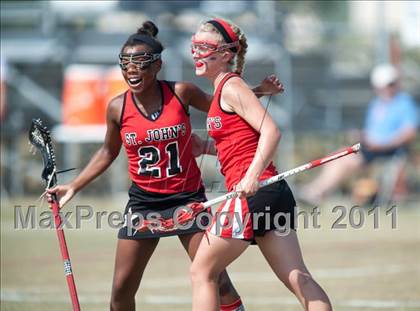 Thumbnail 1 in St. John's v Hockaday (D1 TGHSLL State Semifinal) photogallery.