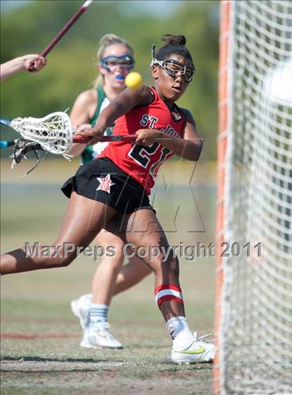 Thumbnail 3 in St. John's v Hockaday (D1 TGHSLL State Semifinal) photogallery.