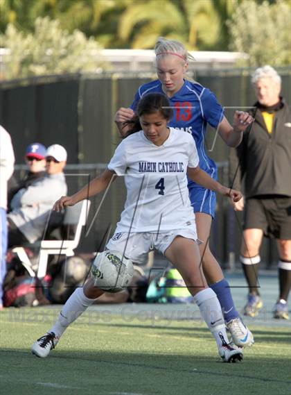Thumbnail 3 in Tamalpais @ Marin Catholic (MCAL Semi-Final) photogallery.