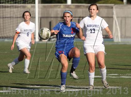 Thumbnail 2 in Tamalpais @ Marin Catholic (MCAL Semi-Final) photogallery.