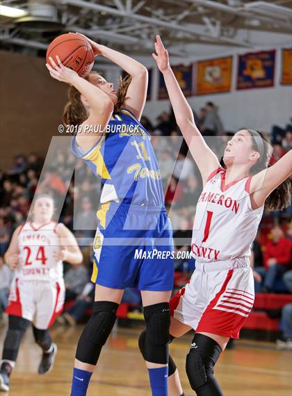 Thumbnail 2 in Otto-Eldred vs. Cameron County (PIAA District IX First Round) photogallery.