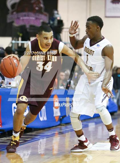 Thumbnail 1 in Christ the King vs Mt. Vernon (SNY Invitational) photogallery.