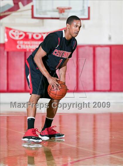 Thumbnail 1 in Centennial vs. Etiwanda (Rose City Round Ball Classic) photogallery.
