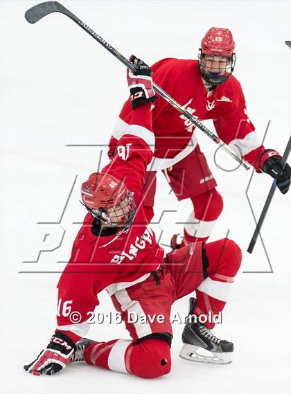 Thumbnail 3 in Arlington vs Hingham (MIAA Division 1A Play-In) photogallery.