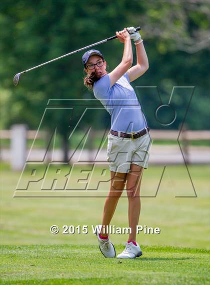 Thumbnail 1 in NYSPHSAA Girls Golf Championship (Practice Round) photogallery.