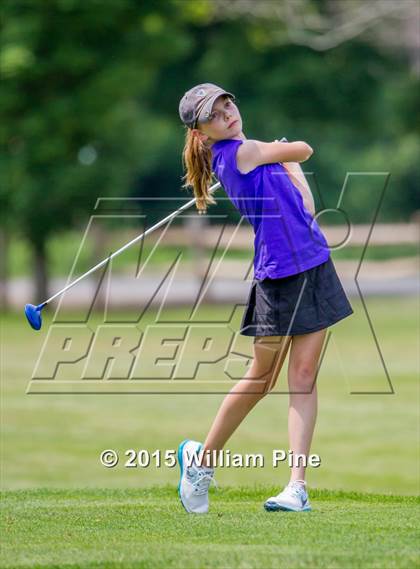 Thumbnail 3 in NYSPHSAA Girls Golf Championship (Practice Round) photogallery.