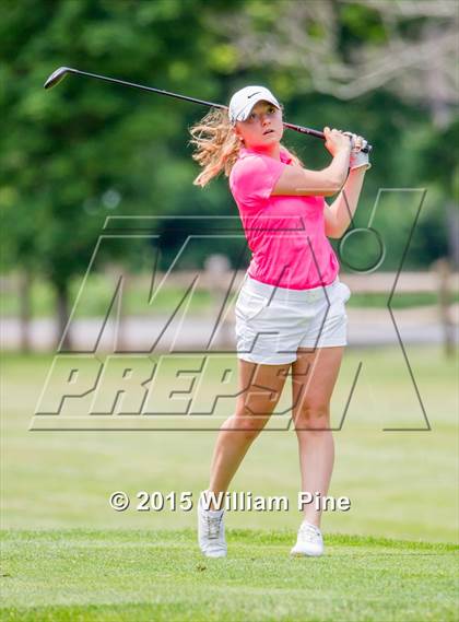 Thumbnail 3 in NYSPHSAA Girls Golf Championship (Practice Round) photogallery.