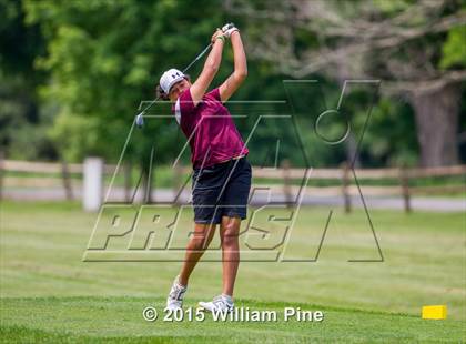 Thumbnail 3 in NYSPHSAA Girls Golf Championship (Practice Round) photogallery.