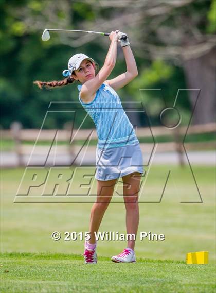 Thumbnail 2 in NYSPHSAA Girls Golf Championship (Practice Round) photogallery.