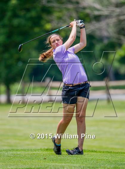 Thumbnail 1 in NYSPHSAA Girls Golf Championship (Practice Round) photogallery.