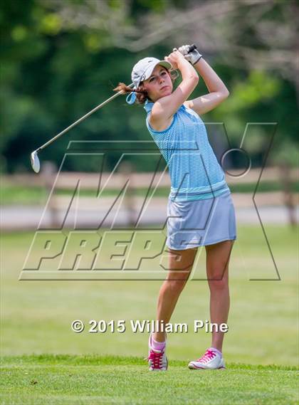 Thumbnail 3 in NYSPHSAA Girls Golf Championship (Practice Round) photogallery.