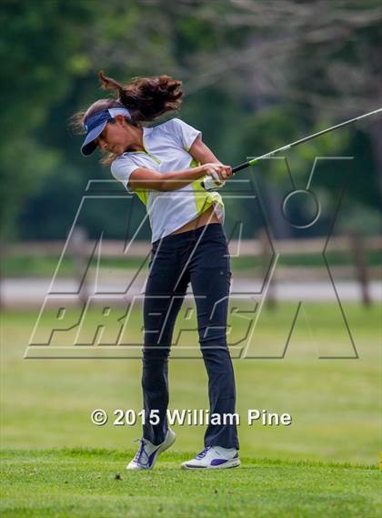 Thumbnail 2 in NYSPHSAA Girls Golf Championship (Practice Round) photogallery.