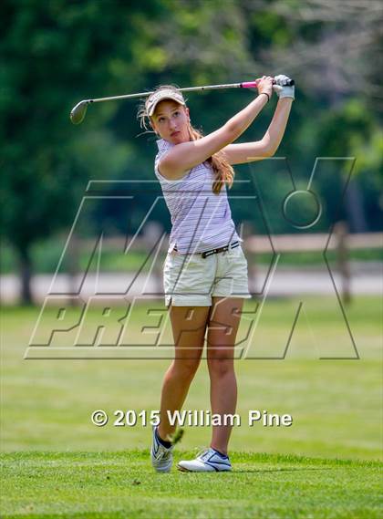 Thumbnail 1 in NYSPHSAA Girls Golf Championship (Practice Round) photogallery.