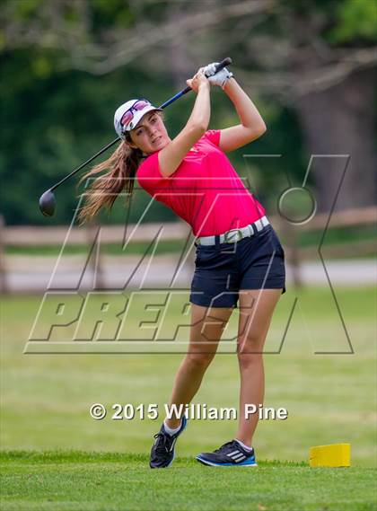 Thumbnail 2 in NYSPHSAA Girls Golf Championship (Practice Round) photogallery.