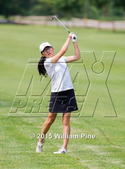 Thumbnail 2 in NYSPHSAA Girls Golf Championship (Practice Round) photogallery.