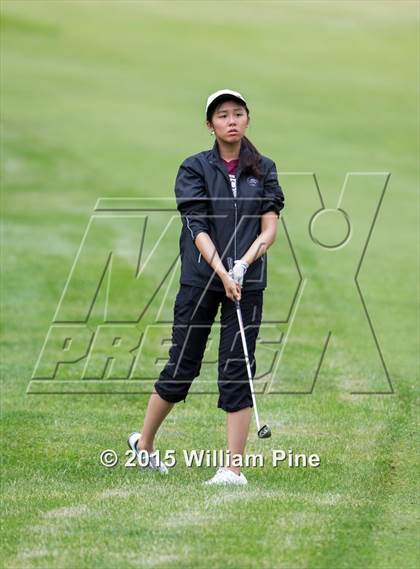 Thumbnail 3 in NYSPHSAA Girls Golf Championship (Practice Round) photogallery.