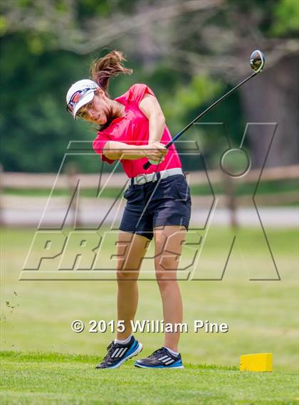 Thumbnail 3 in NYSPHSAA Girls Golf Championship (Practice Round) photogallery.