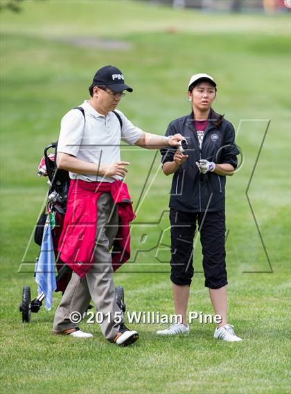 Thumbnail 1 in NYSPHSAA Girls Golf Championship (Practice Round) photogallery.