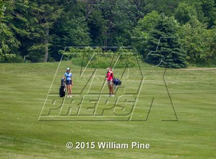 Thumbnail 2 in NYSPHSAA Girls Golf Championship (Practice Round) photogallery.