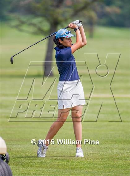 Thumbnail 2 in NYSPHSAA Girls Golf Championship (Practice Round) photogallery.