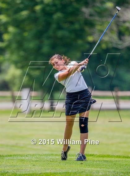 Thumbnail 3 in NYSPHSAA Girls Golf Championship (Practice Round) photogallery.