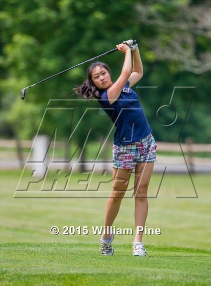 Thumbnail 1 in NYSPHSAA Girls Golf Championship (Practice Round) photogallery.