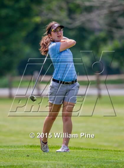 Thumbnail 3 in NYSPHSAA Girls Golf Championship (Practice Round) photogallery.