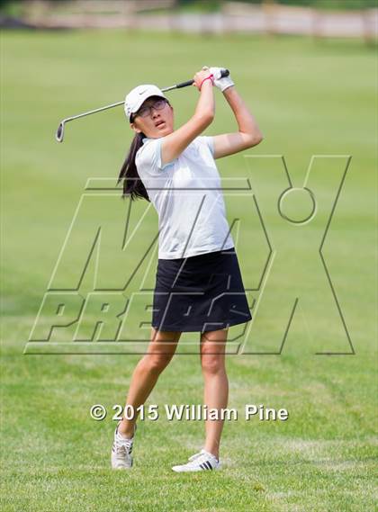 Thumbnail 3 in NYSPHSAA Girls Golf Championship (Practice Round) photogallery.