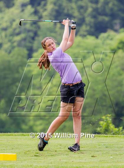 Thumbnail 2 in NYSPHSAA Girls Golf Championship (Practice Round) photogallery.