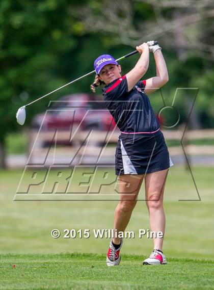 Thumbnail 2 in NYSPHSAA Girls Golf Championship (Practice Round) photogallery.